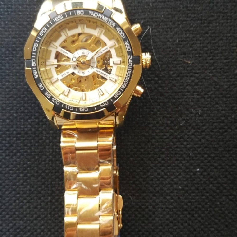 Gold Watch Men Fashion Casual Full Sports Watches - Picture 4 of 5